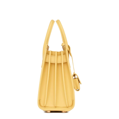 Sac de Jour Nano Smooth Leather Top-Handle Bag - Soft Lemon - Image 5