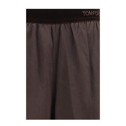 Stretch Silk Satin Pants - Image 3