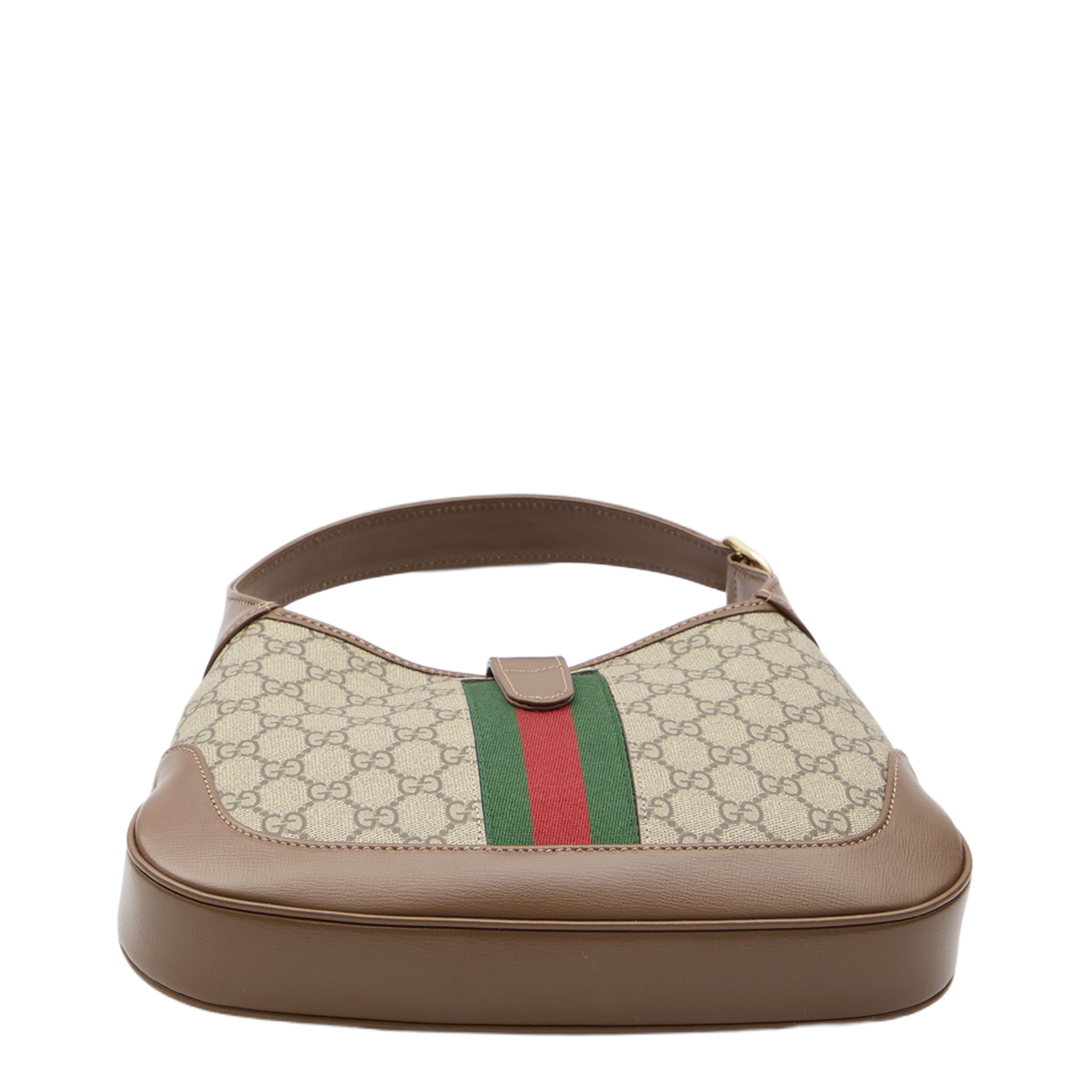 Ophidia Canvas Shoulder Bag - Brown - Image 3