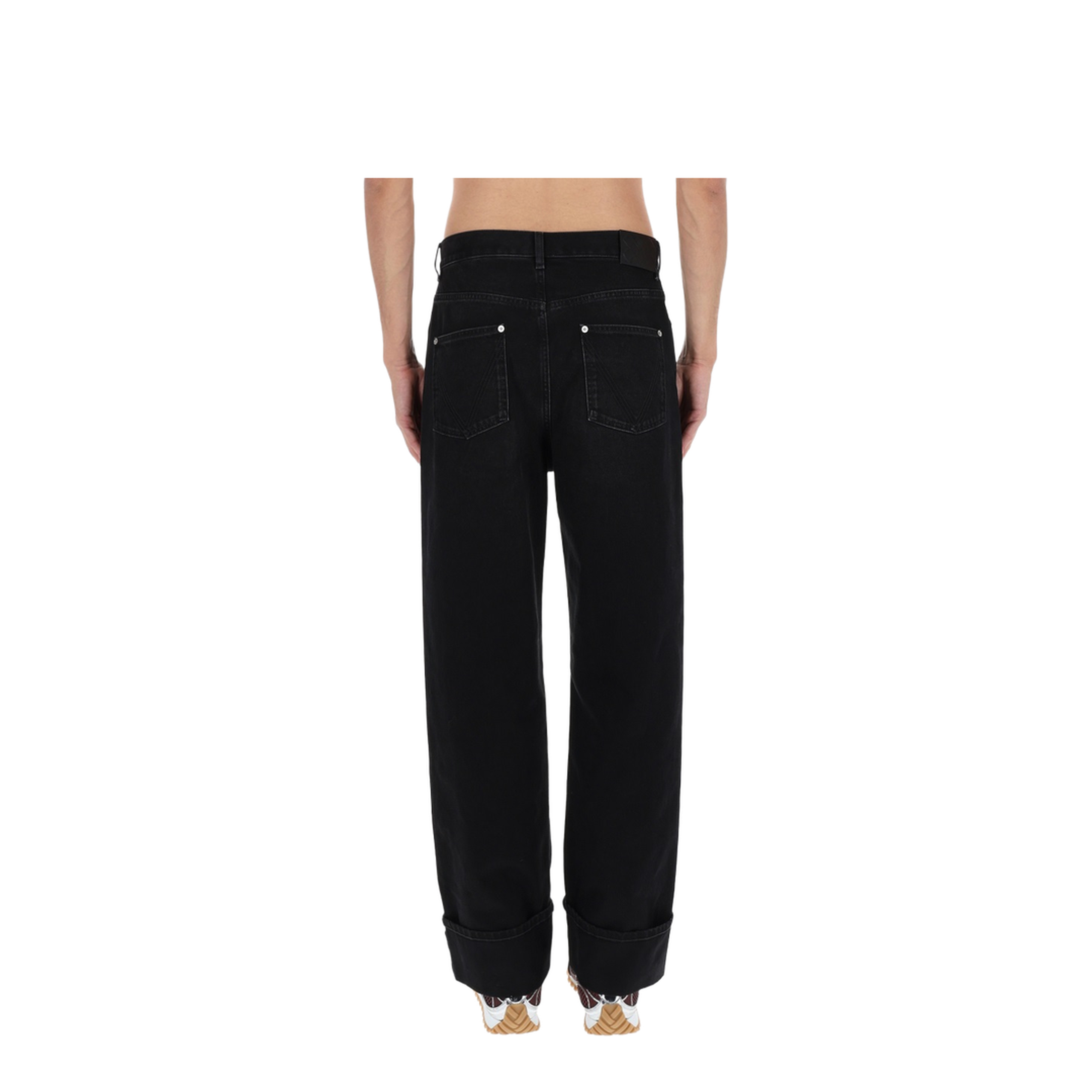 Jeans With Folded Hem - Image 5