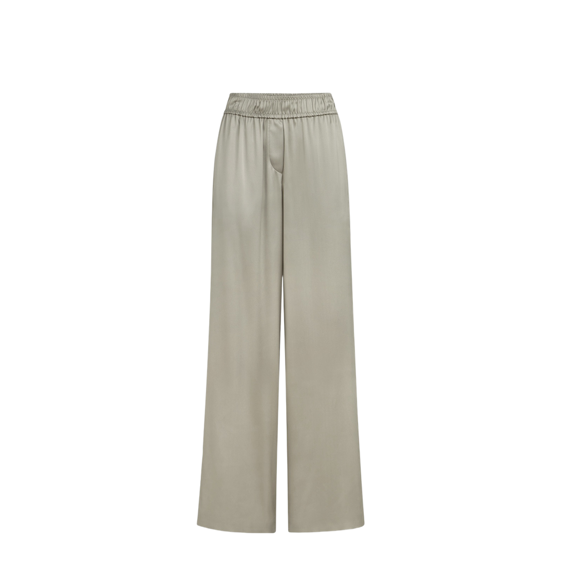 Elastic-Waistband Palazzo Pants - Image 1