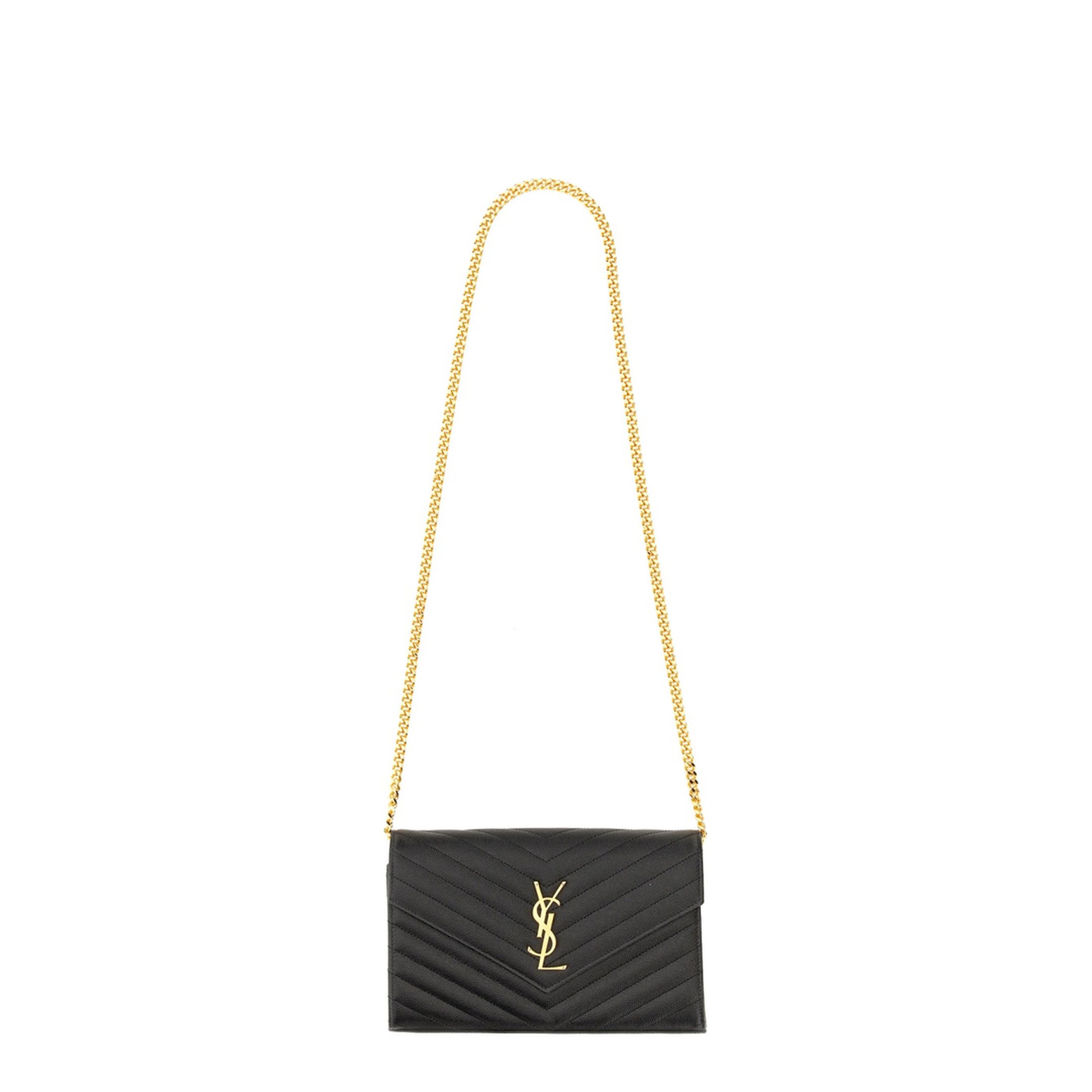 Classic Cassandre Chain Wallet In Grain De Poudre Leather - Image 2