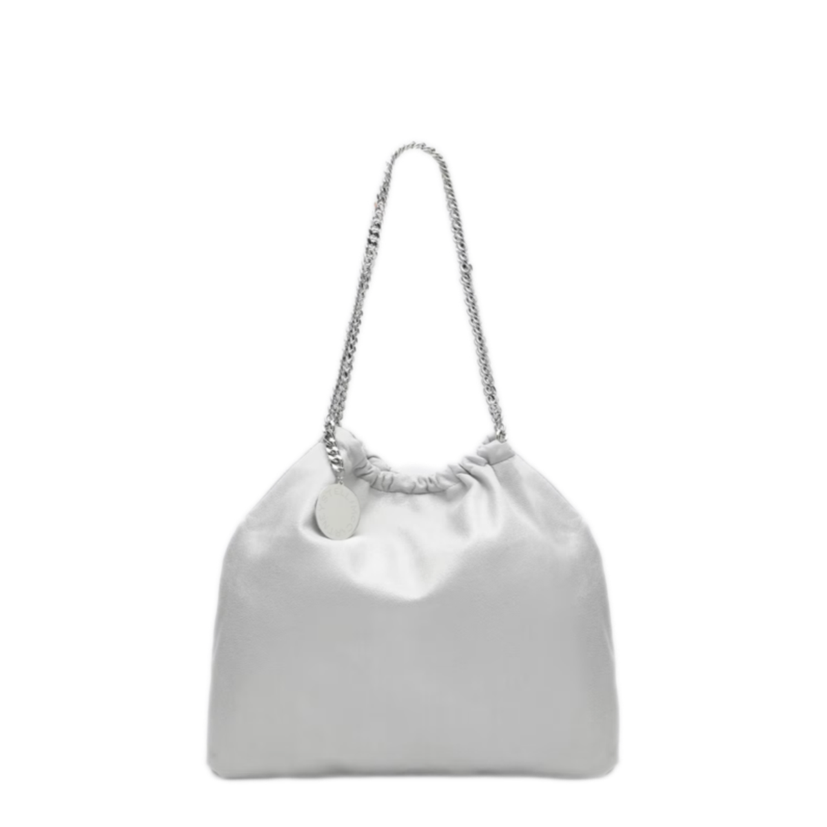 Falabella Medium Vegan Leather Tote - Airlite Pearl Grey - Image 1