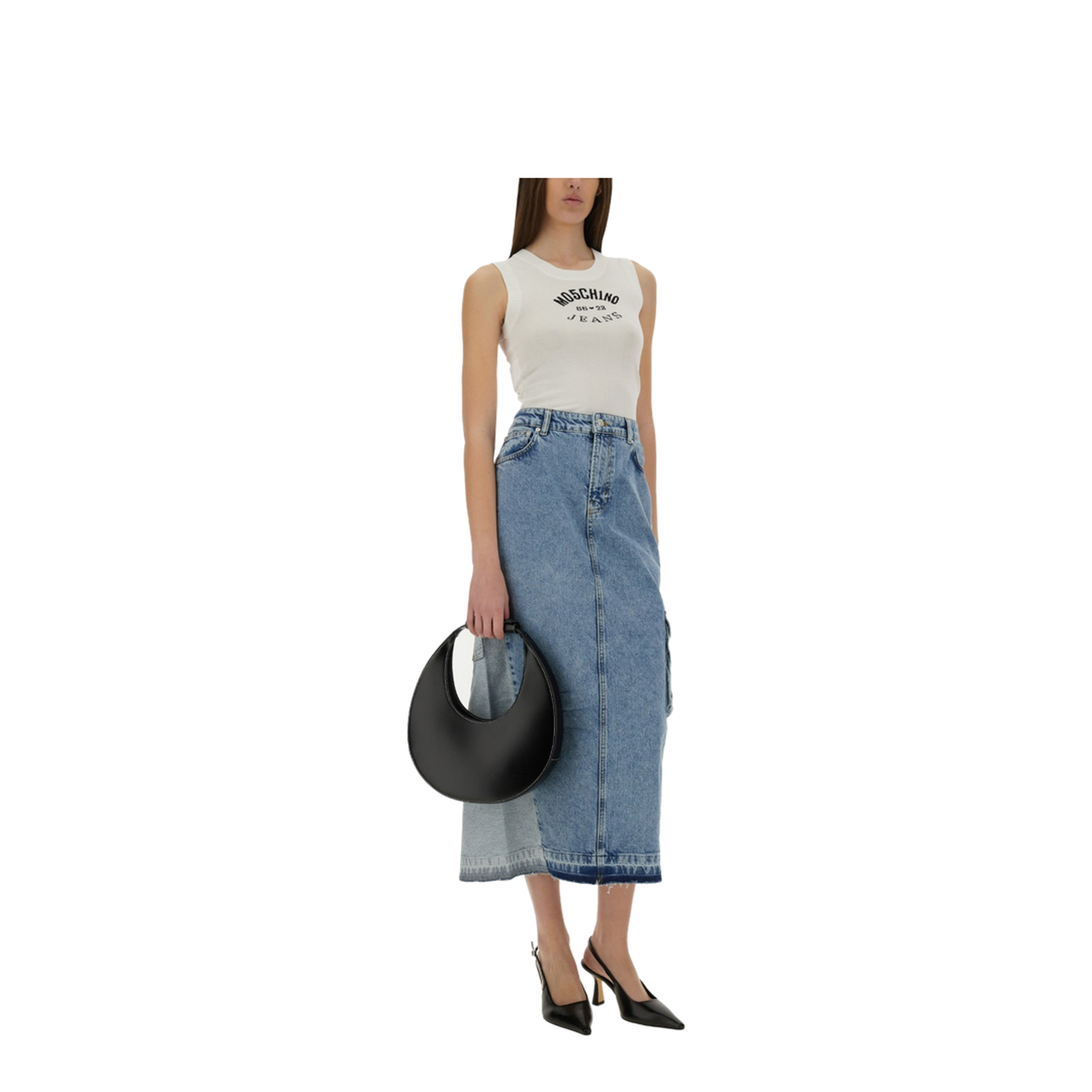 Long Denim Skirt - Image 2