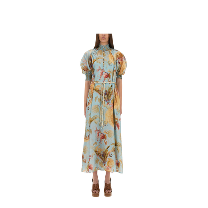 Ascension Printed Silk Dress - Image 1
