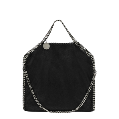 Falabella Fold-Over Shaggy Deer Tote Bag - Black - Image 1