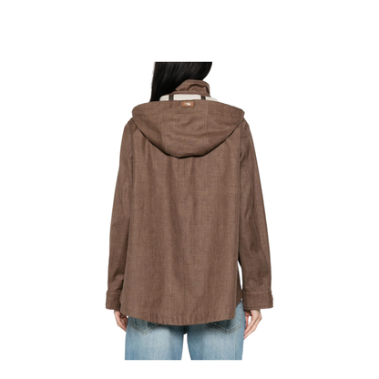 Leather Brown Coat - Image 5