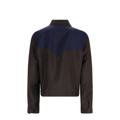 Men's Zipped Jacket Brown - Image 3