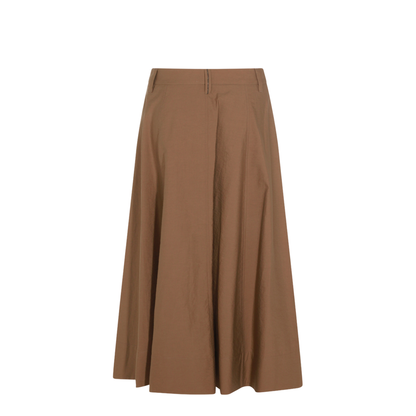 Women's Cotton Skirt Brown - Image 4
