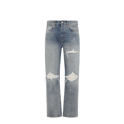 Light Blue Cotton Jeans - Image 1
