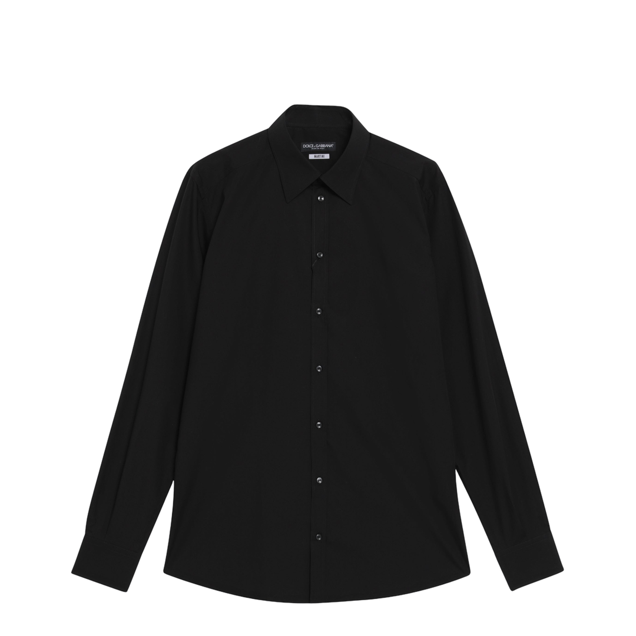 Black Cotton Shirt - Image 1