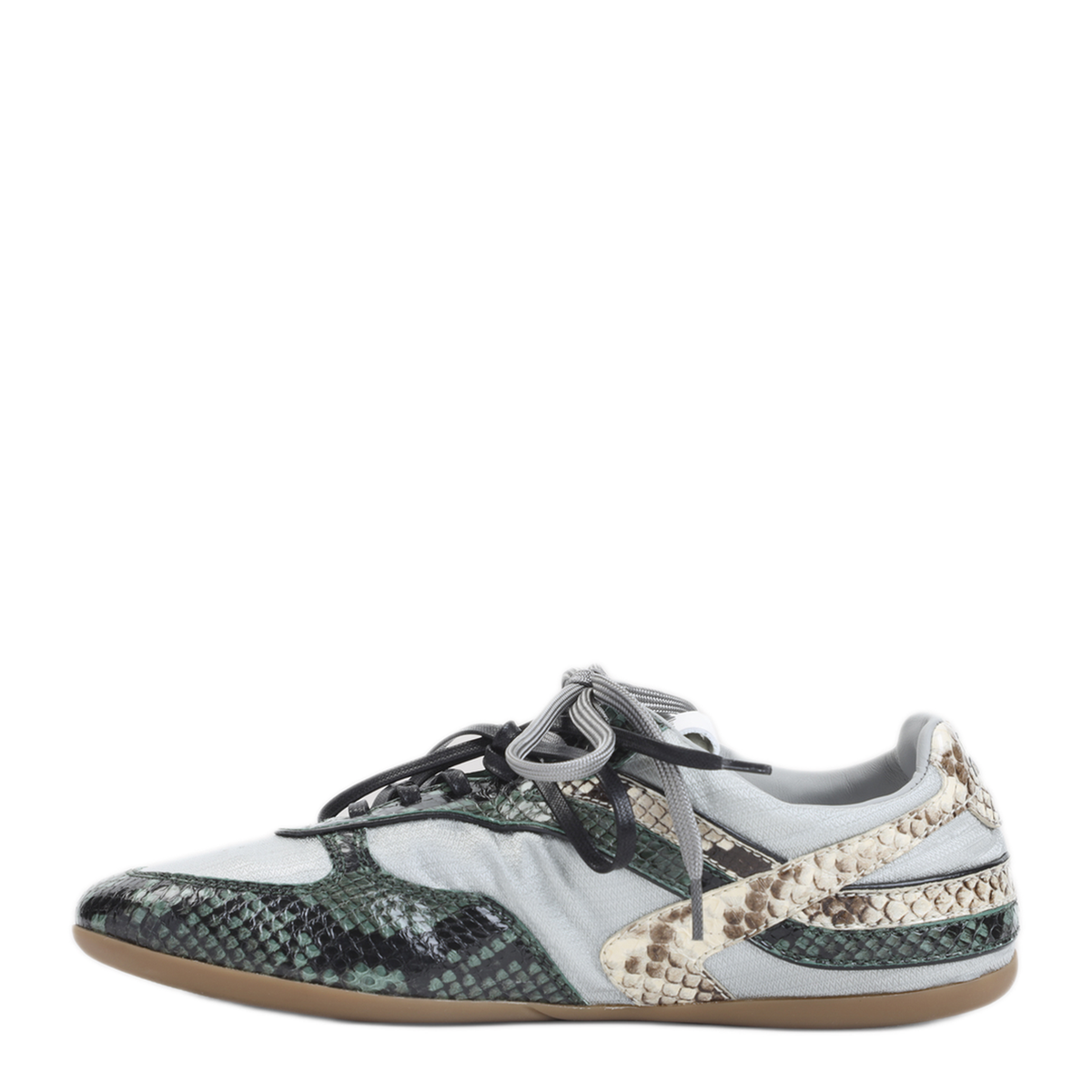 Multicolor Fabric And Leather Sneakers - Image 3