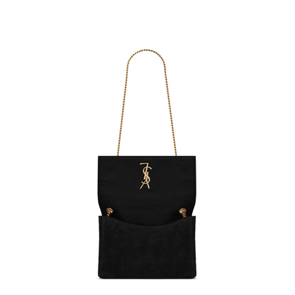Kate Medium Suede Shoulder Bags - Black - Image 4