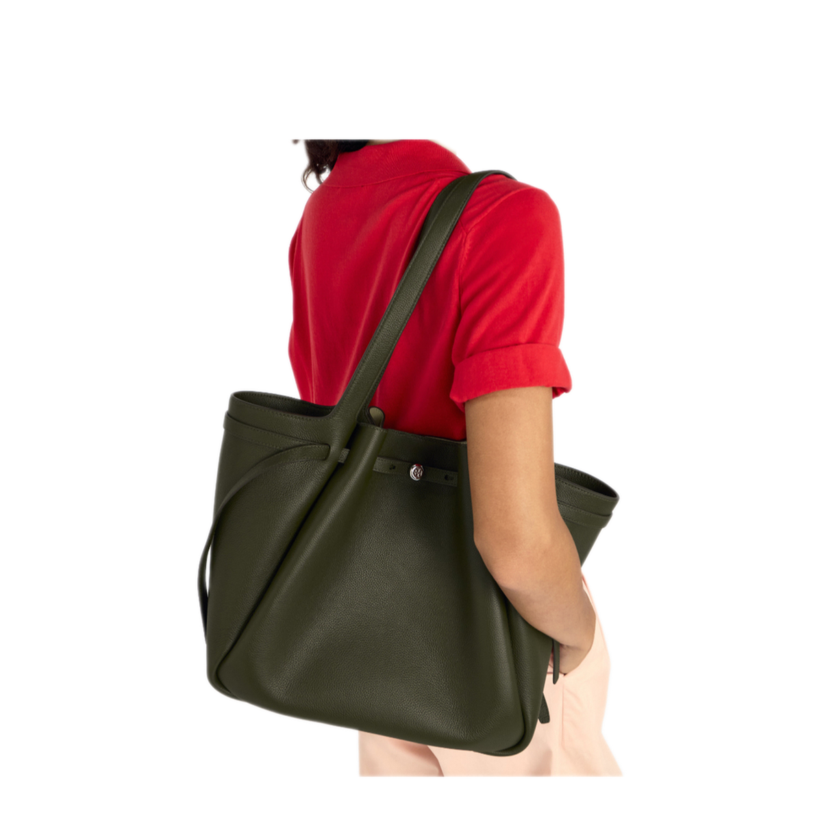 Romy Leather Tote Bags - Leccio - Image 4