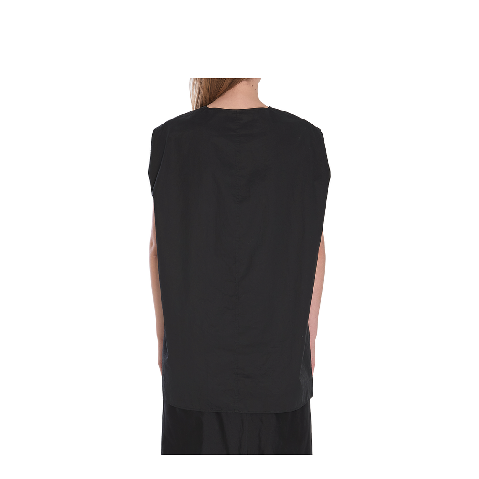 Owen Top Black in Cotton - Image 4