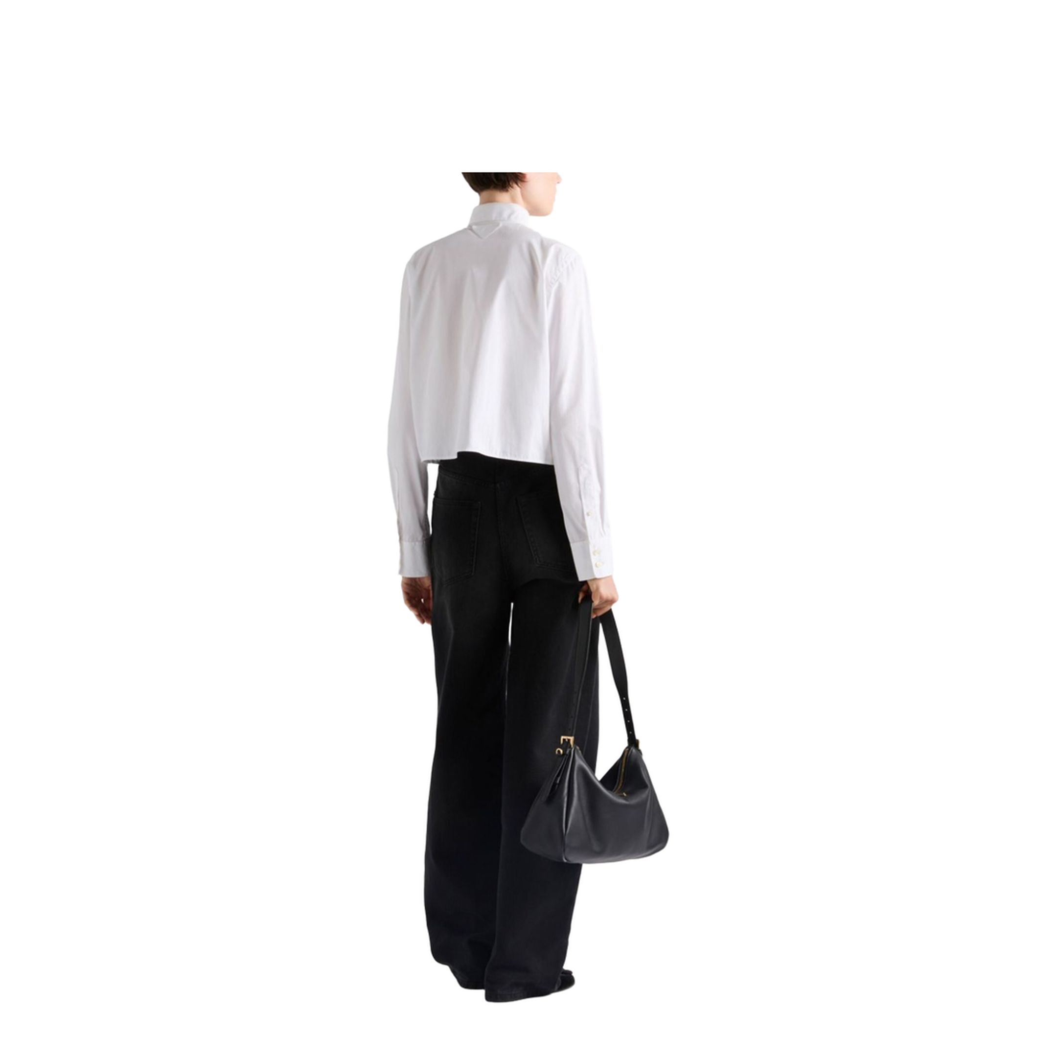 Boxy Shirt in Embroidered Poplin - Image 3