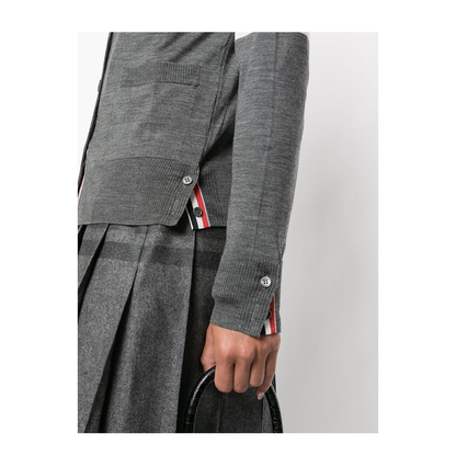 4 Bar Merino Wool Cardigan - Image 2