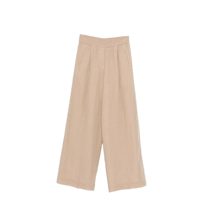 Cotton Trousers Cream - Image 1