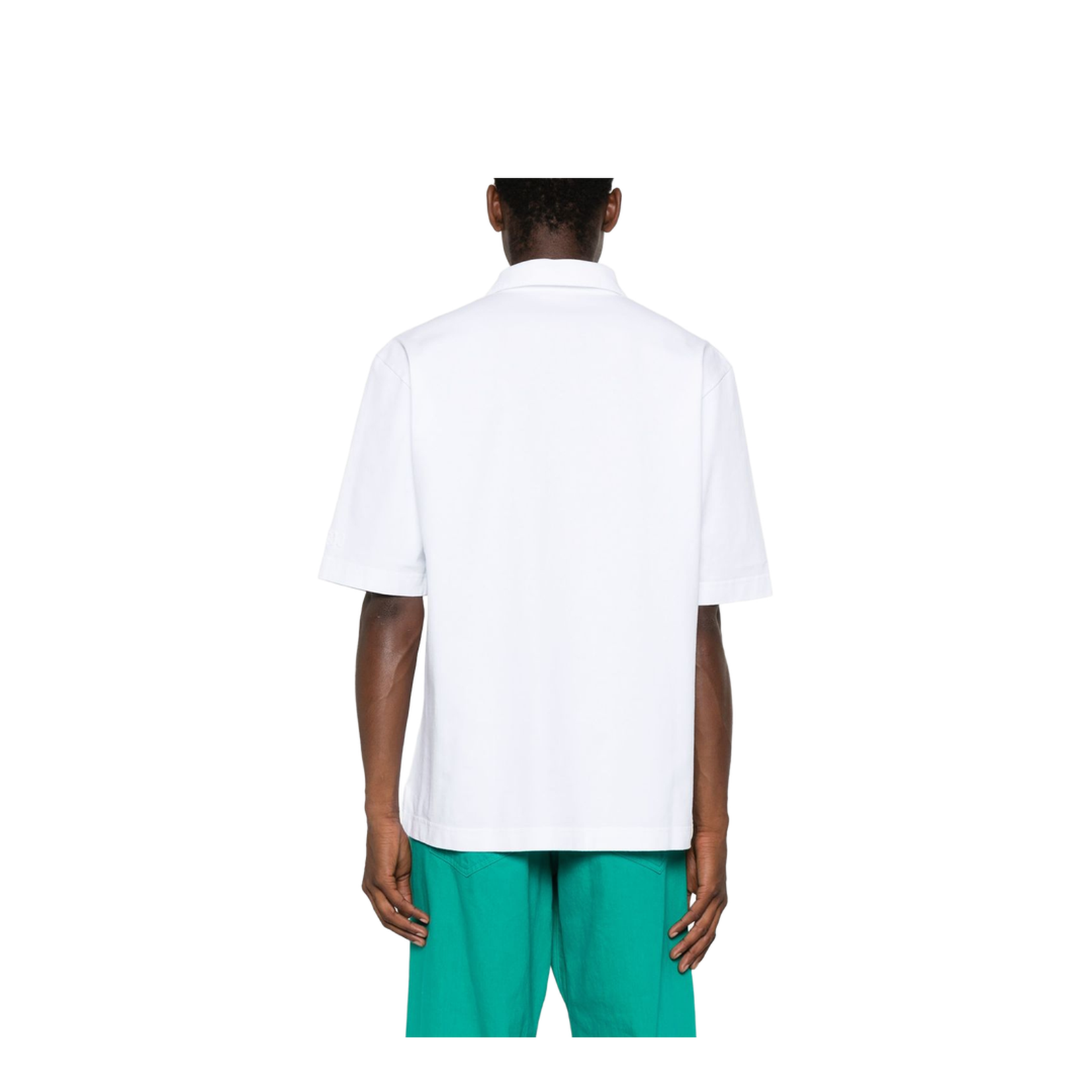 White Organic Cotton Polo - Image 2