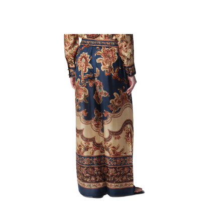 Aster Navy Jacobean Trousers - Image 2