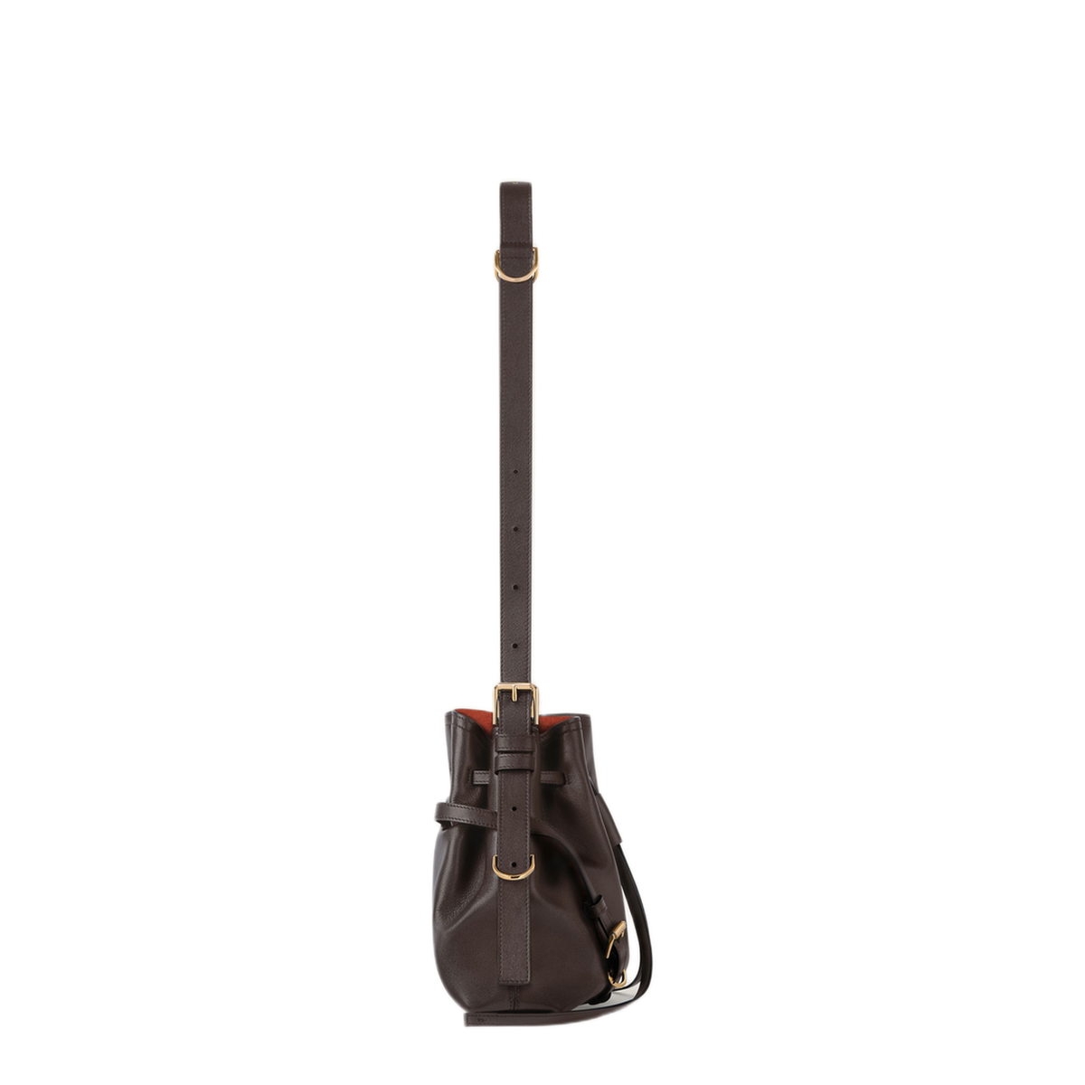 Voyou Small Calfskin Bucket Bag - Brown - Image 2