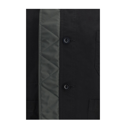 Nylon Ripstop Twill Bomber Jacket - Image 3