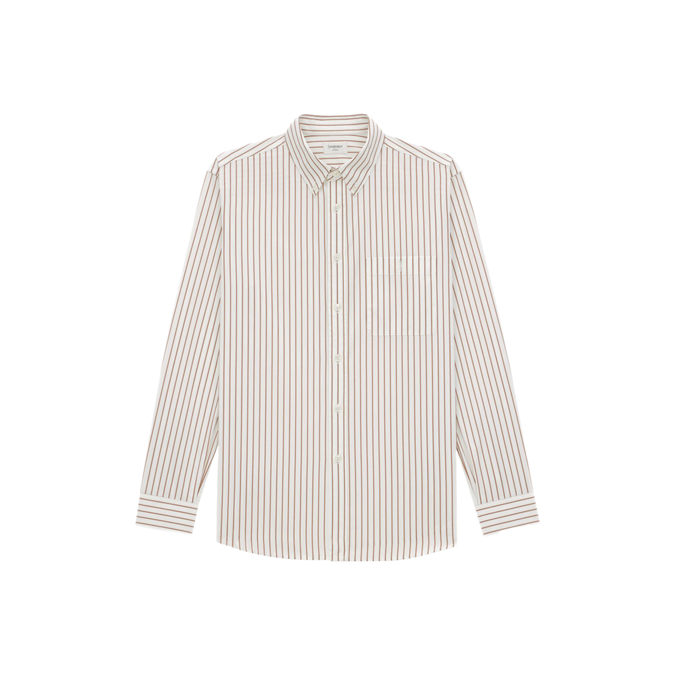 Striped Cotton Poplin Shirt - Image 1