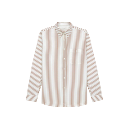Striped Cotton Poplin Shirt - Image 1