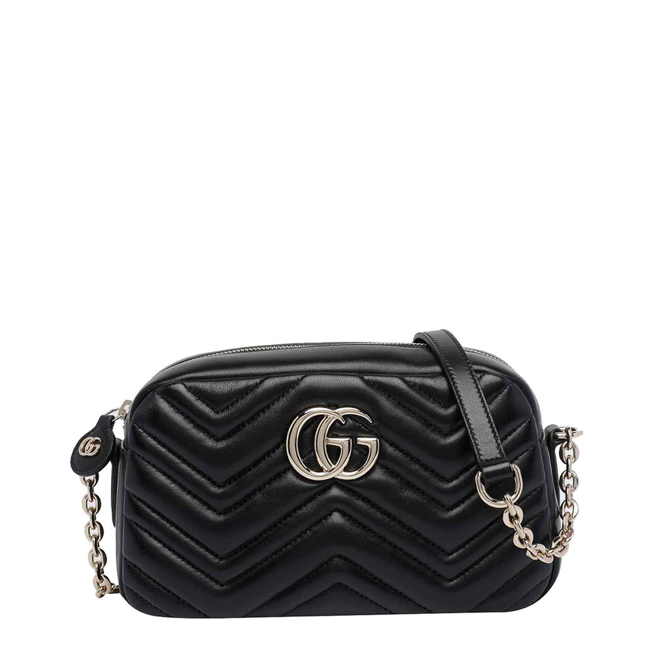 Camera Bag in Black Leather - Image 4