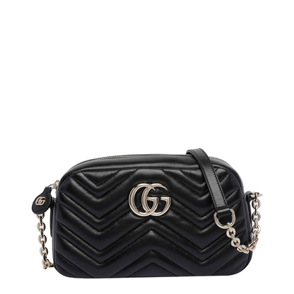 Camera Bag in Black Leather - Image 4