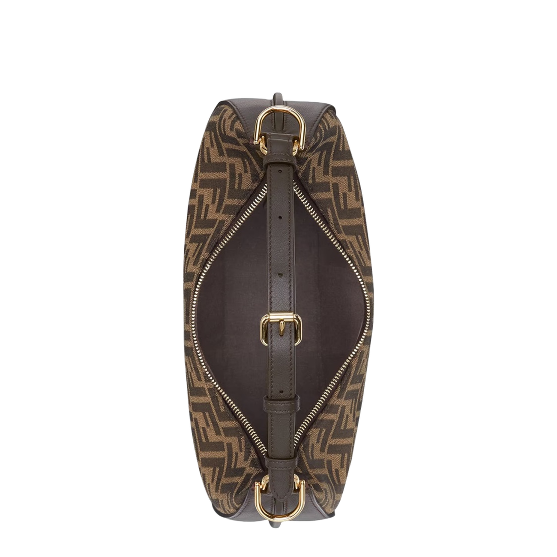 Fendigraphy Leather Shoulder Bags - Brown - Image 10