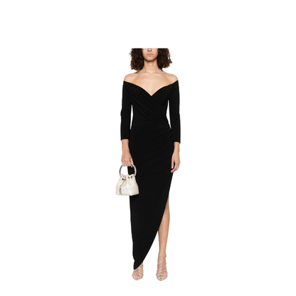 Off Shoulder Side Drape Gown - Image 2