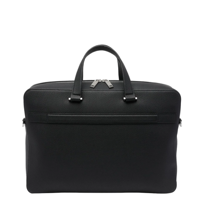 Calfskin Briefcase - Black - Image 3