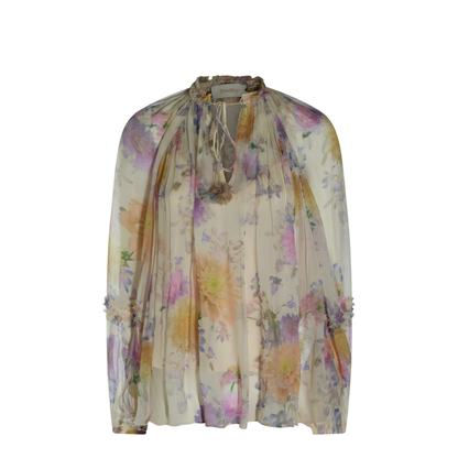 Luna Ruffle Floral Blouse - Image 1
