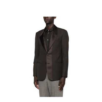 Single-Breasted Wool Crêpe Tailored Blazer - Image 4
