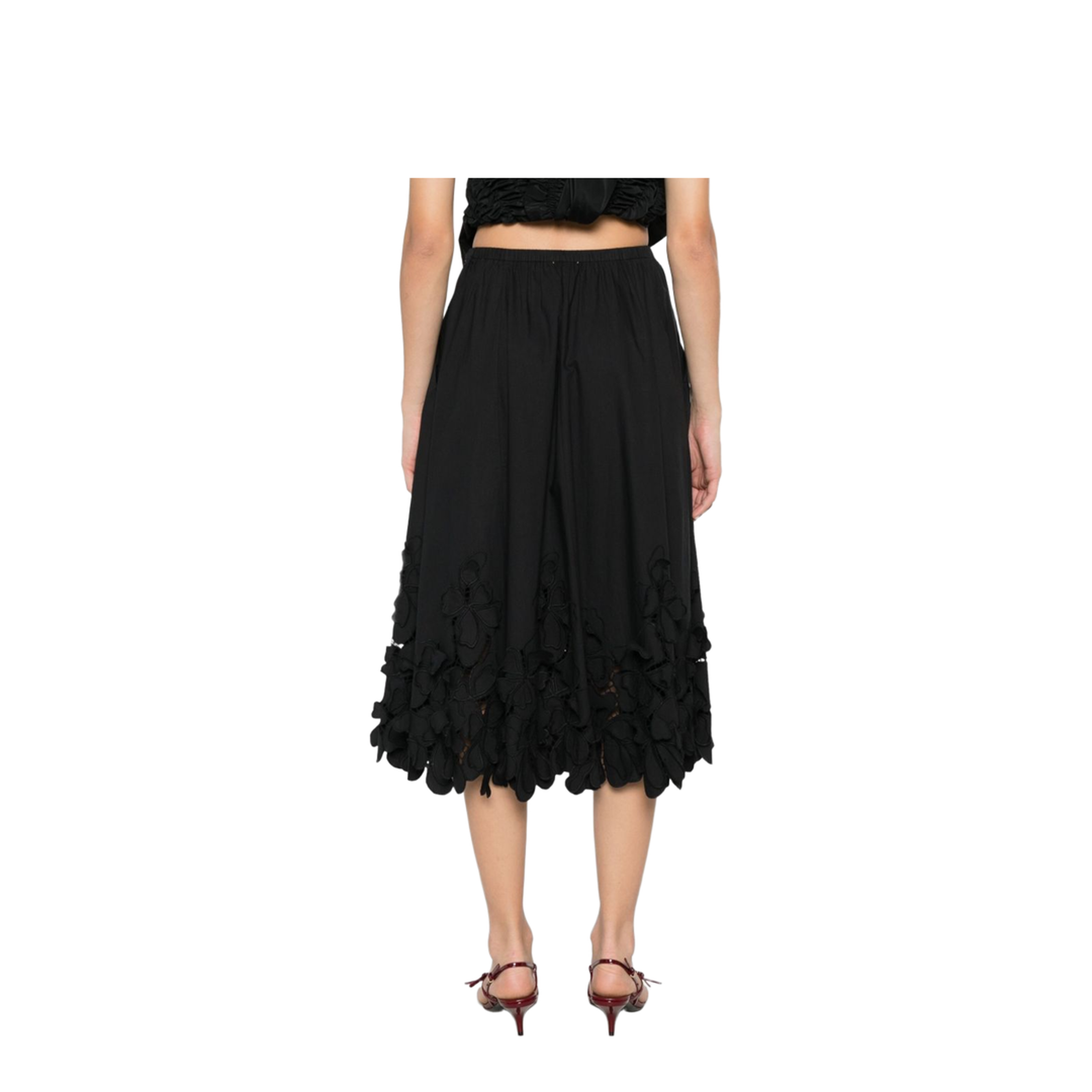 Embroidered Cotton Skirt - Image 5