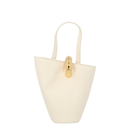Bambola Small Calfskin Shoulder Bag - Light Ivory - Image 3