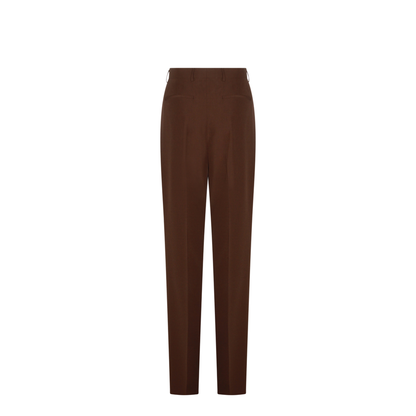 Wide Fit Trousers In Brown - Image 3