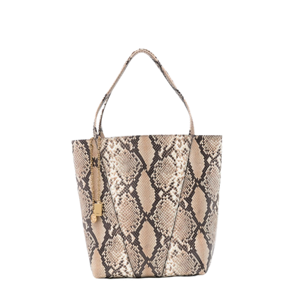 Spin Medium Goatskin Tote Bag - Sooty Brown - Image 1