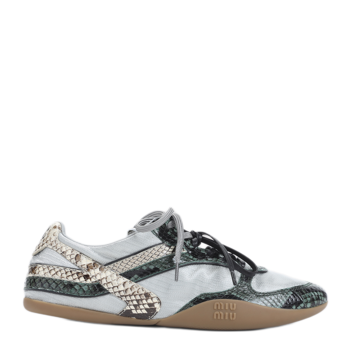Multicolor Fabric And Leather Sneakers - Image 2