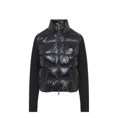 Padded Zip-Up Wool Cardigan - Image 3