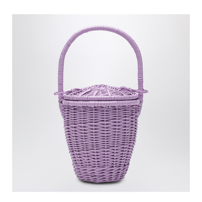 Iconic Bucket Bag Wicker Bucket Bag - Lilac - Image 2