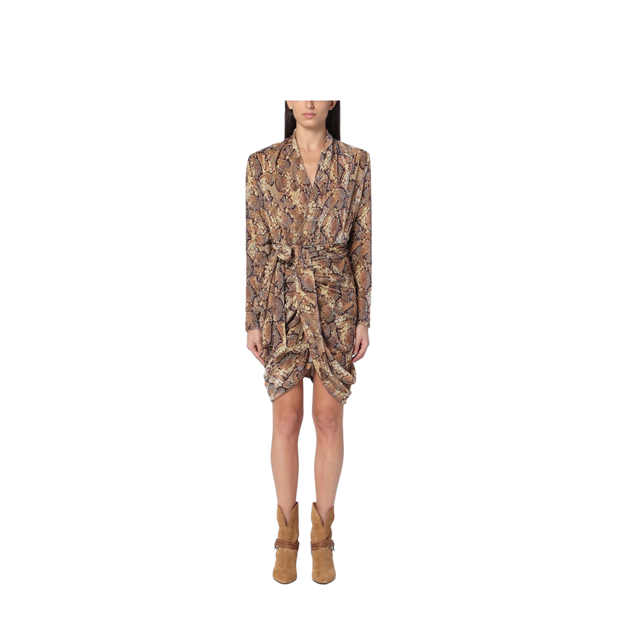 Cleora Snake Print Dress - Image 1