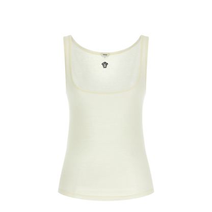 'La Medusa' Embroidery Top White - Image 1
