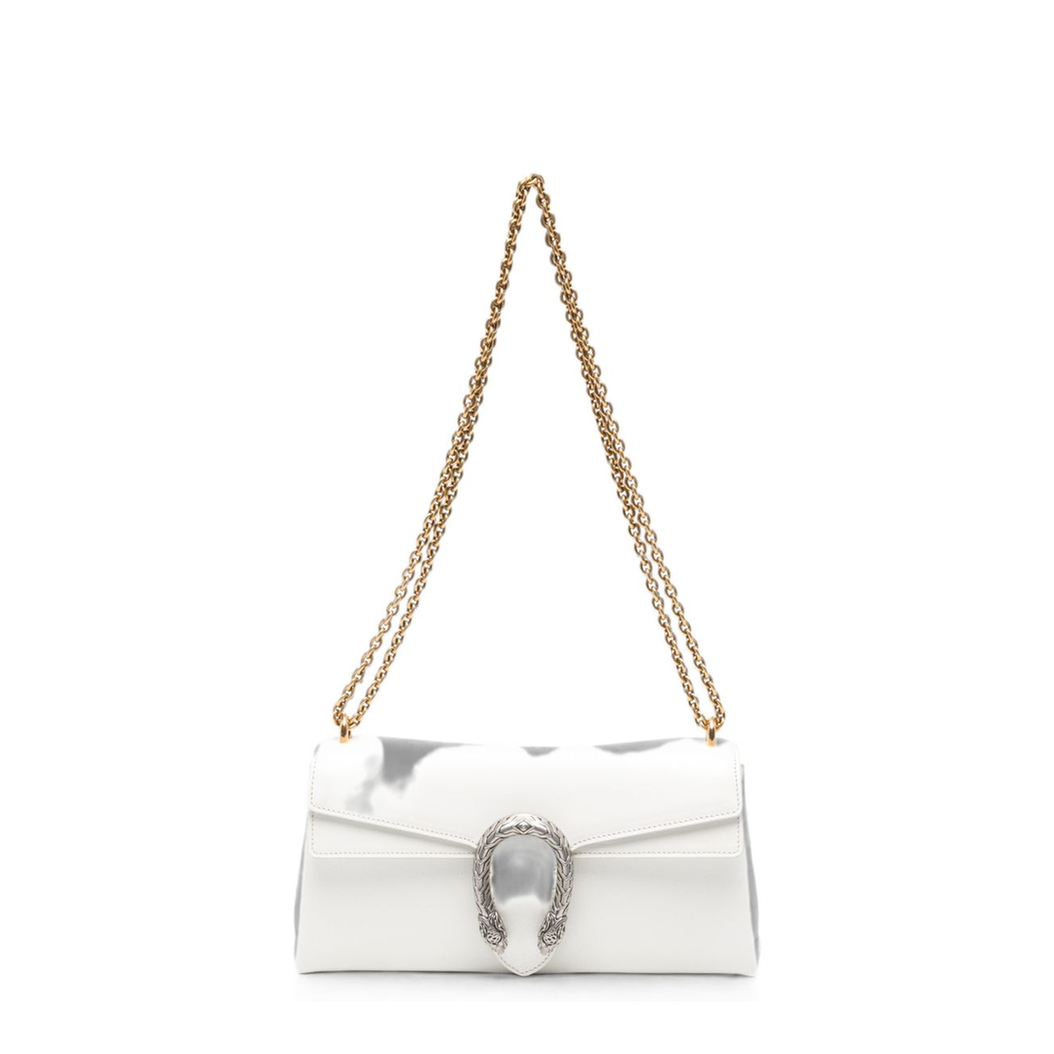 Dionysus Medium Soft Grain Leather Shoulder Bag - White - Image 1