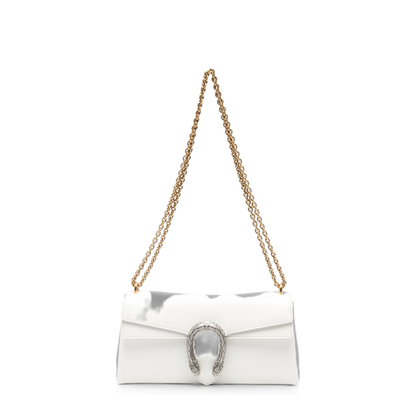 Dionysus Medium Soft Grain Leather Shoulder Bag - White - Image 1