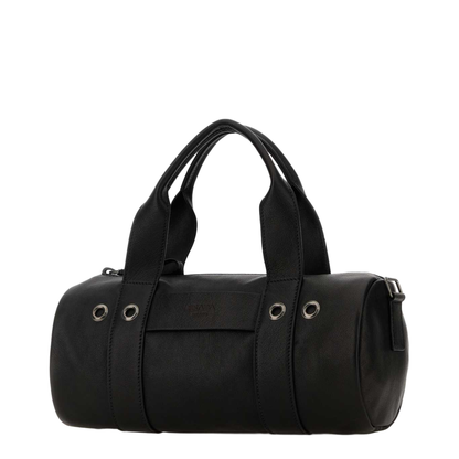 Route Large Buffalo Leather Top-Handle Bag - Black - Image 2