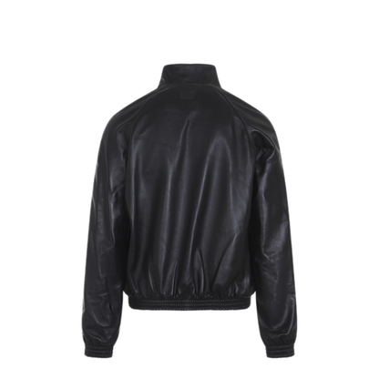 Leather Bomber Jacket - Image 4