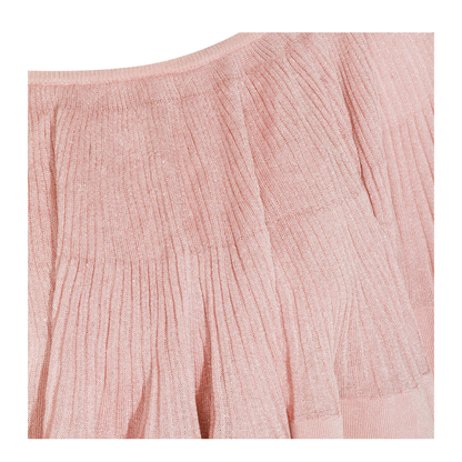 Luna Pleated Frill Top Pink - Image 5