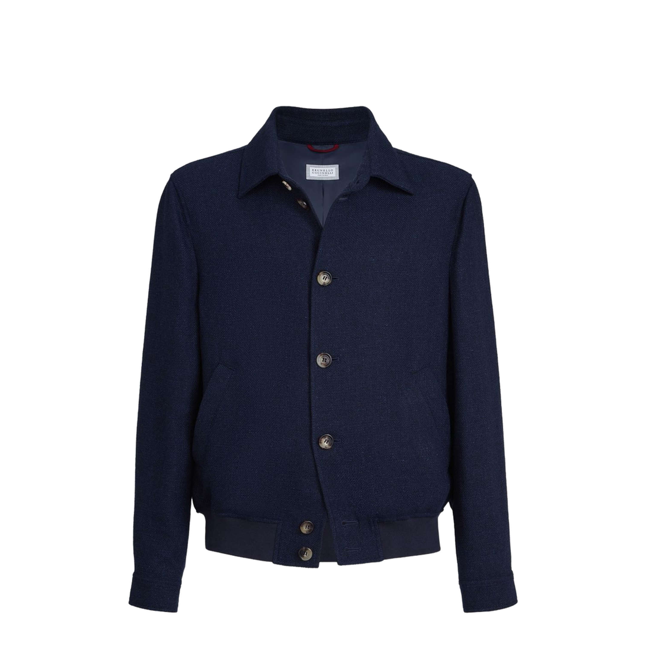 Button Shirt Jacket Navy Blue - Image 1